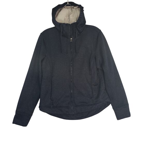 The North Face Jackets & Blazers - The North Face Fleece Full Zip Jacket Women's Medium Navy Blue Hooded High-Low